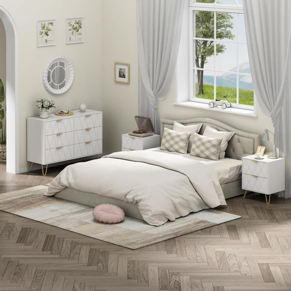 UEV Schlafzimmer-Set, 3er-Set Schlafzimmermöbel, Sparset Jugendzimmer-Set, günstig online kaufen