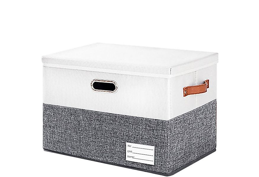 Luckice Aufbewahrungsbox 43*30*30cm Aufbewahrungskorb 40L mit Deckel Groß,G günstig online kaufen