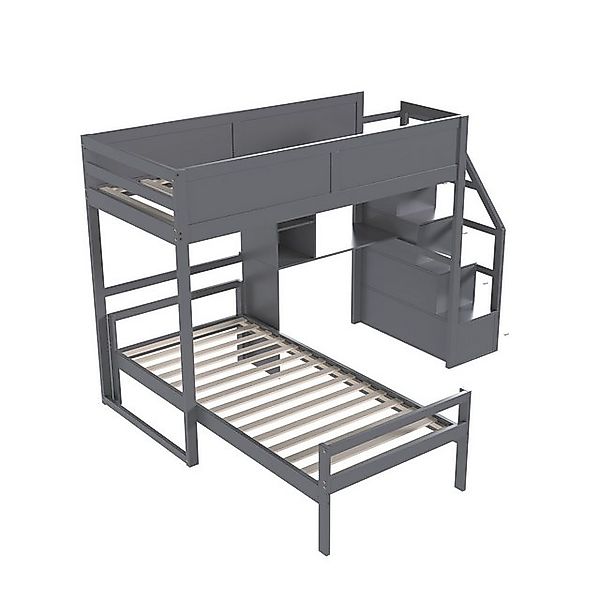 STILVORA Etagenbett 90×200 Kinderbett mit Stauraum und Tisch,Bettgestell oh günstig online kaufen