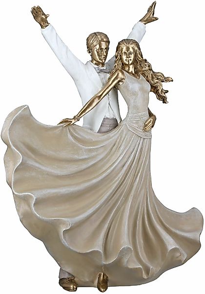 GILDE Dekofigur "Figur Tänzer Salsa goldfarben" günstig online kaufen