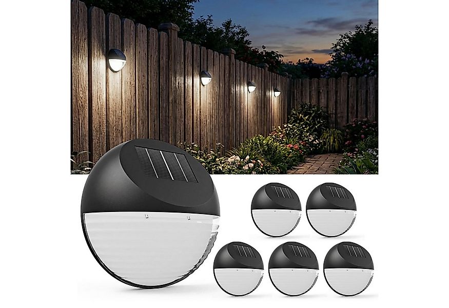 monzana LED Solarleuchte, Solarlampe, 6er Set Solarlampe Außen IP65 Hängend günstig online kaufen