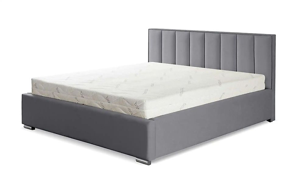 Polsterbett mit Bettkasten Hugo ¦ grau ¦ Maße (cm): B: 140 H: 110 Betten > günstig online kaufen
