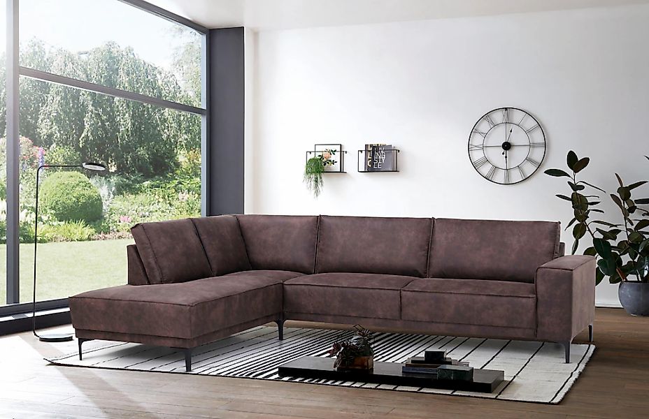 OTTO home Ecksofa "OLAND L-Form, B: 289 cm, Skandi-Design" Struktur, Flachg günstig online kaufen