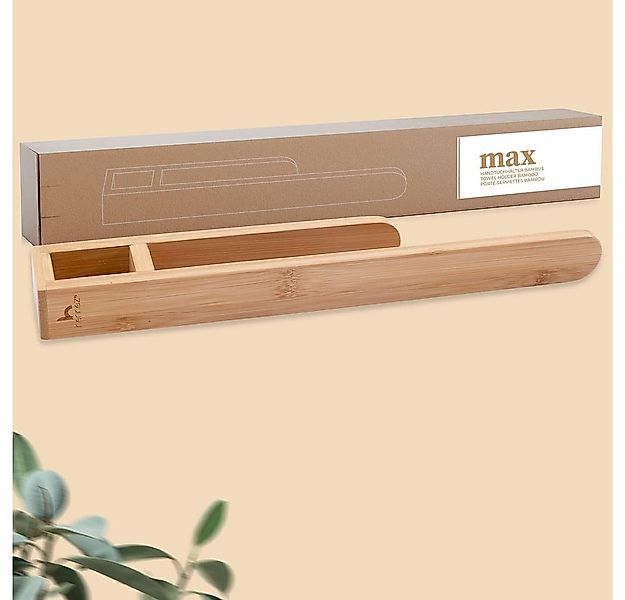 HENNEZ Handtuchhalter "Max" Bambus, Handtuchstange ohne Bohren - Handtuchha günstig online kaufen