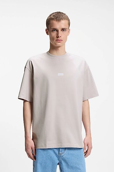 HUGO Blue T-Shirt "Nalono" mit Logodruck, Oversized Look mit Backprint günstig online kaufen