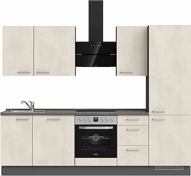 nobilia® Küchenzeile »"Riva II"« vormontiert, Ausrichtung wählbar, Breite 2 günstig online kaufen