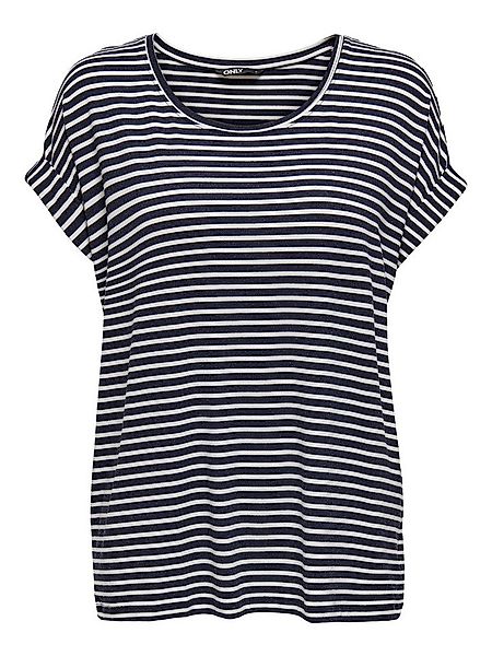 ONLY CARMAKOMA Kurzarmshirt CARMOSTER STRIPE S/S O-NECK TOP JRS NOOS günstig online kaufen