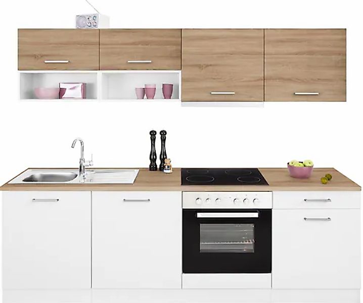 KOCHSTATION Küchenzeile »KS-Visby« mit E-Geräten, Breite 240 cm günstig online kaufen