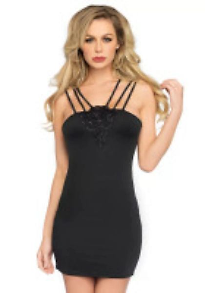 Bodycon-Kleid mit Spitze und Riementräger günstig online kaufen