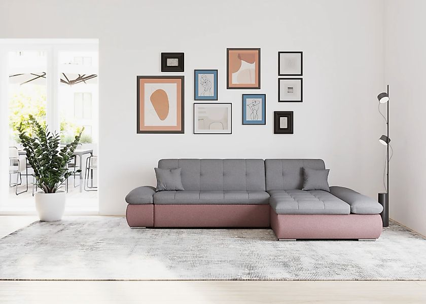 DOMO collection Ecksofa "Moric, L-Form, XXL-Sofa - Breite 300cm", wahlweise günstig online kaufen