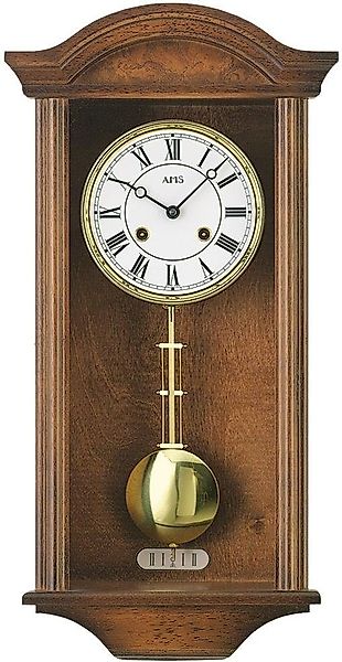 AMS Pendelwanduhr R614/1 (Mechanische Uhr,Holz,Erle nussbaumfarben,Wohnzimm günstig online kaufen