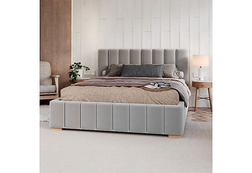 FDM Polsterbett DENTON modern mit Bettkasten MADE IN EU - mit hochwertigem günstig online kaufen