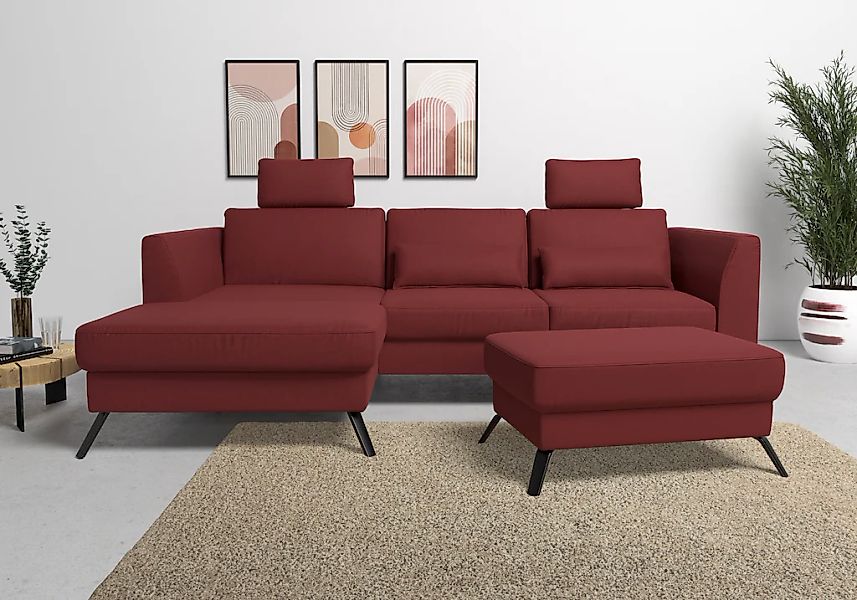 sit&more Ecksofa "Olsen L-Form", inklusive Sitztiefenverstellung, wahlweise günstig online kaufen