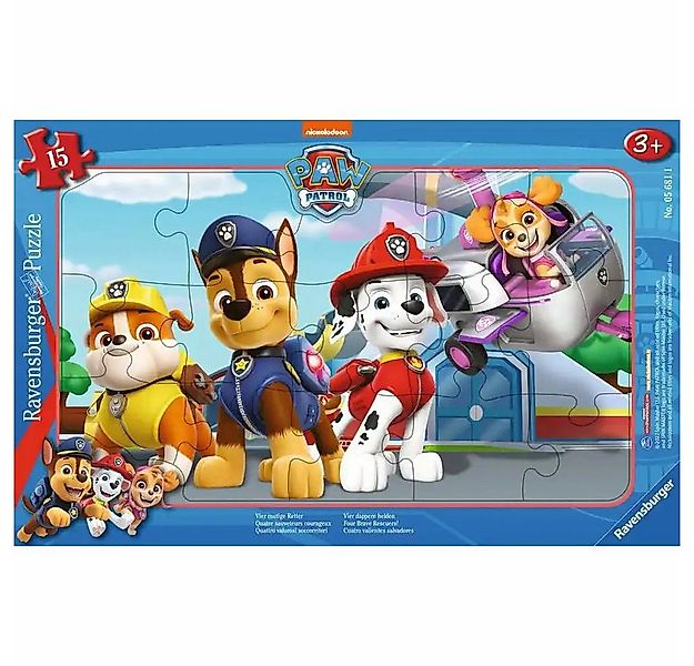 Ravensburger Puzzle Ravensburger PAW PATROL Rahmenpuzzle - 15 Teile für Kin günstig online kaufen