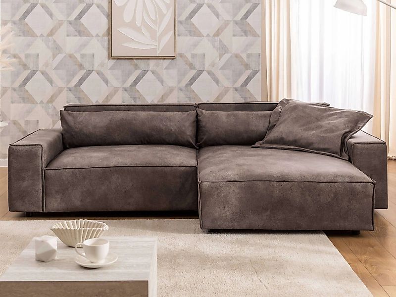 OTTO home Ecksofa "KINLEE Design-Sofa mit Recamiere rechts/links, Maße B/T/ günstig online kaufen