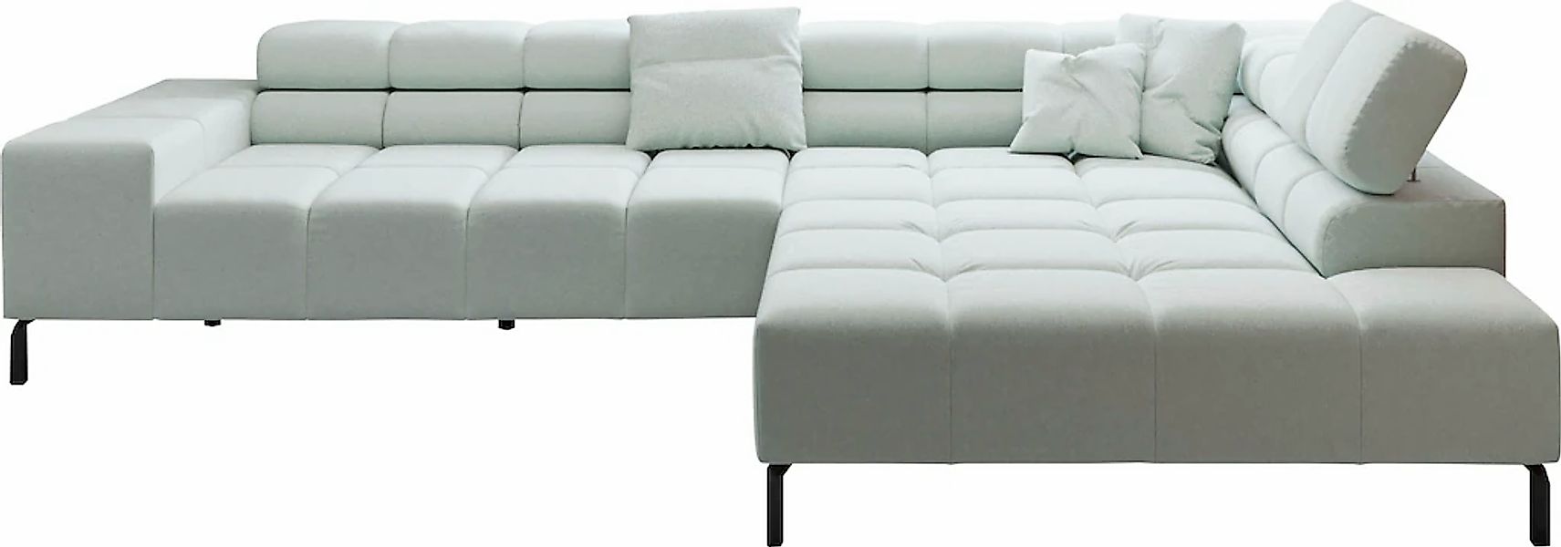 INOSIGN Ecksofa "Ancona New, wahlweise motorische Sitztiefenverstellung, au günstig online kaufen