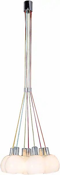 näve Pendelleuchte »Rainbow-Bowl« E14 E14 max. 40W, Metall/Glas, chrom/weiß günstig online kaufen