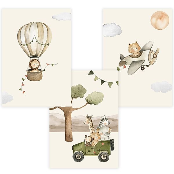 WANDKIND Poster Kinderzimmer Poster 3er Set günstig online kaufen