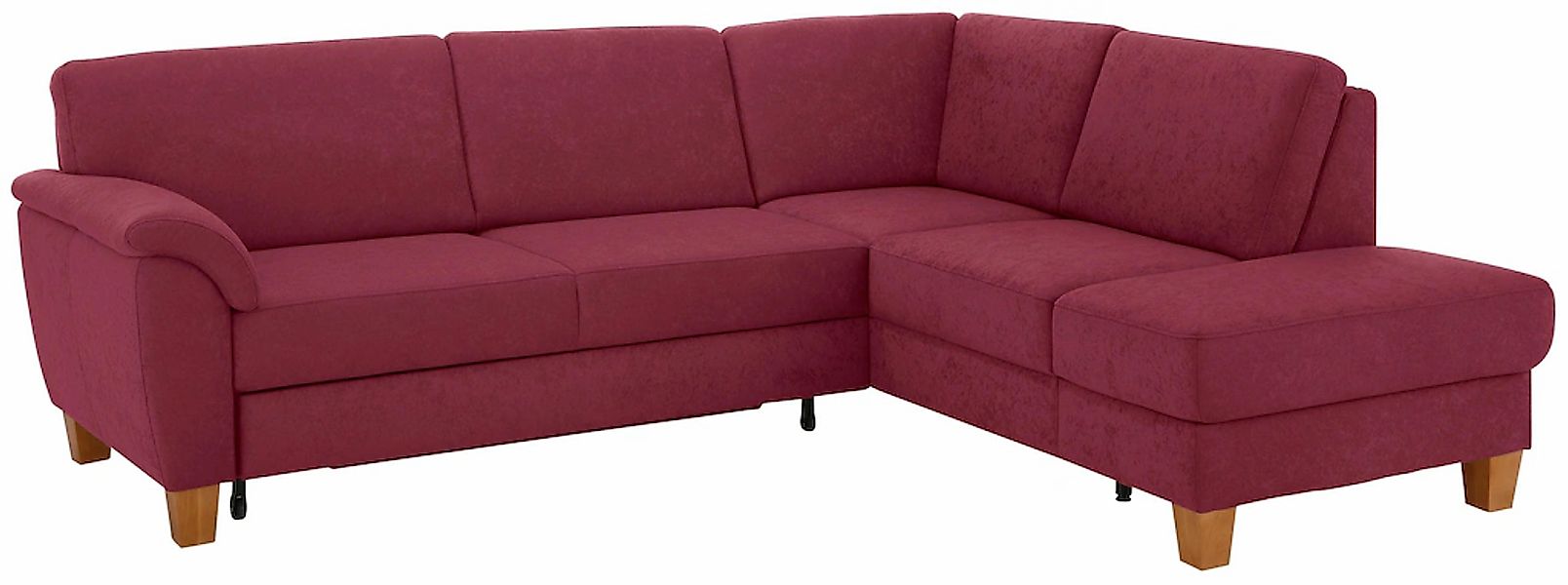 Home affaire Ecksofa »Alta L-Form«, mit Federkern und Kontrastnaht, Füße Bu günstig online kaufen