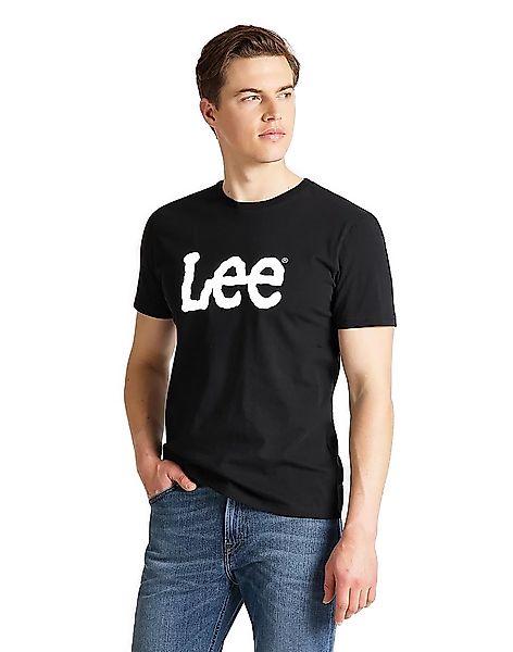 Lee Herren Rundhals T-Shirt Wobbly Logo günstig online kaufen