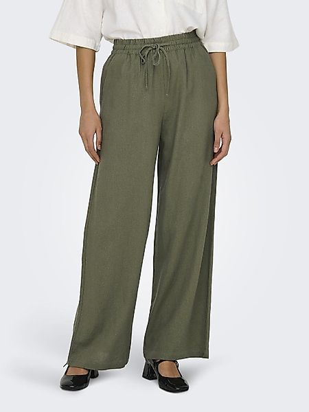 JDY Schlupfhose "JDYSAY LINEN HW WIDE PANT WVN NOOS" Sommerhose mit Leinen günstig online kaufen