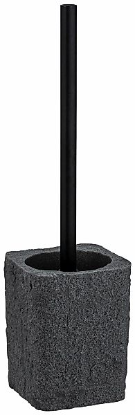 WENKO WC-Garnitur "Villata Grau" 1 Stk. aus Polyresin (Kunststein) günstig online kaufen