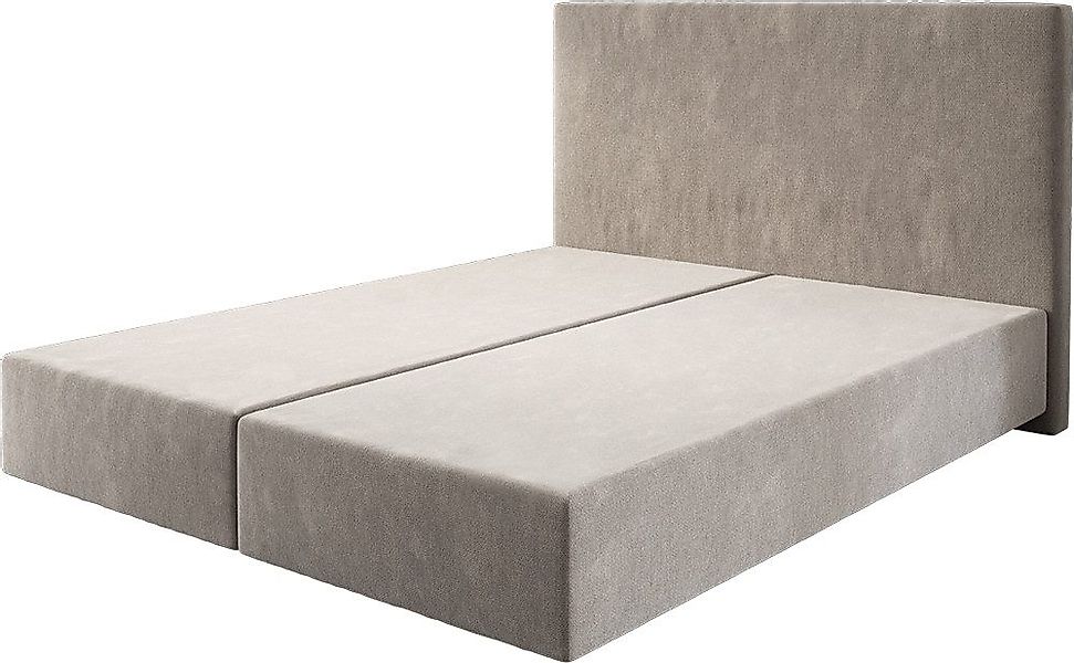 DELIFE Bettgestell Dream-Well, Mikrofaser Beige 160x200 günstig online kaufen
