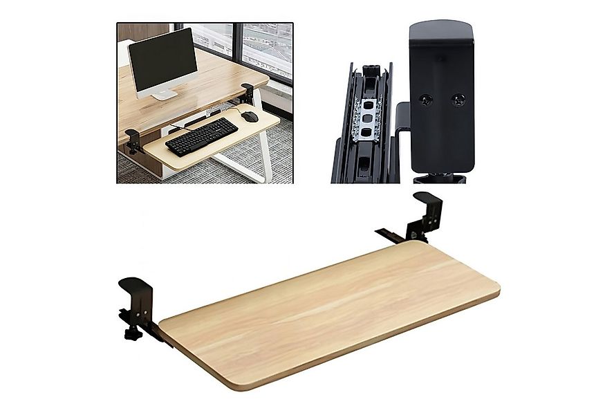 HEYHIPPO Anbautisch Computertisch-Untertischhalterung, ausziehbare Tastatur günstig online kaufen