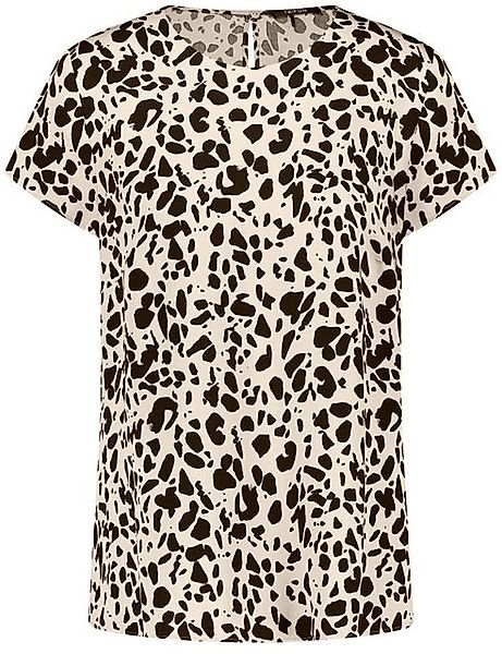 Taifun Kurzarmbluse – Kurzarmshirt mit Leo-Print und figurumspielender Pass günstig online kaufen