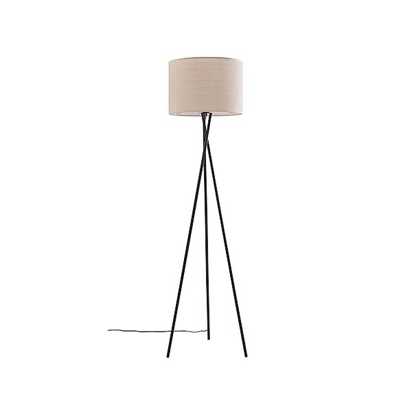 Lindby Stehlampe Soula 10012926 Landhaus Vintage Rustikal in Creme 1-flammi günstig online kaufen