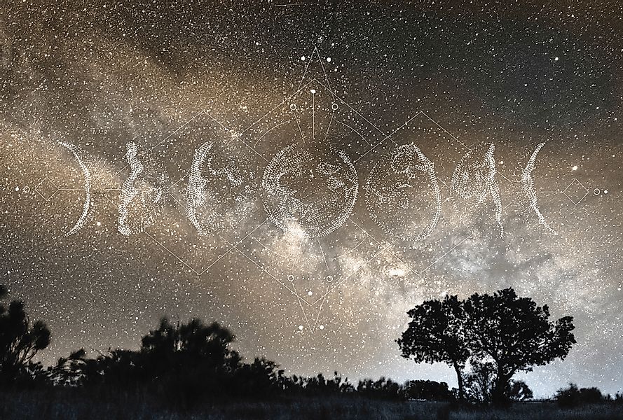 Architects Paper Fototapete »Atelier 47 Moon Phases 1« kontrastfarbene Deta günstig online kaufen