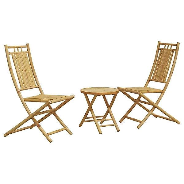 vidaXL 3-tlg Bistro-Set Bambus Modell 6 günstig online kaufen