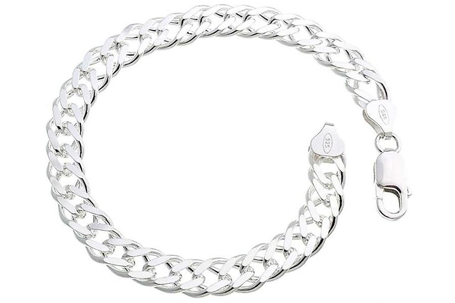 Silberkettenstore Silberarmband Zwillingspanzerkette Armband 8mm - günstig online kaufen