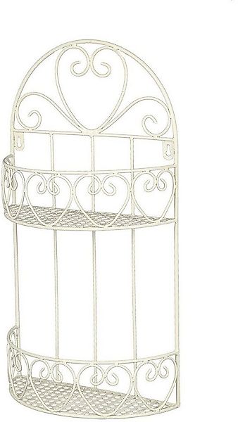 Ambiente Haus Deko-Wandregal Wandregal rund - antikweiss 50cm, 1-tlg. günstig online kaufen