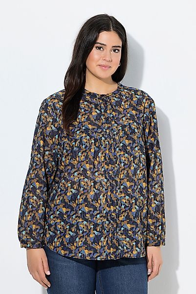 Ulla Popken Tunika Bluse Metallic-Linien A-Linie günstig online kaufen