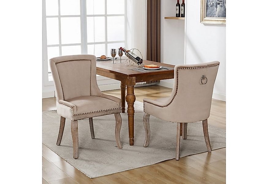 Flieks Esszimmerstuhl (Set, 2 St), 2er Set Polsterstühle Küchenstühle Samt günstig online kaufen