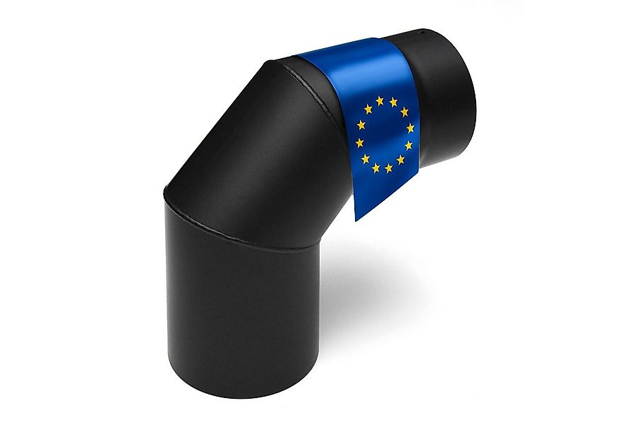 Raik Ofenrohr raik Rauchrohrbogen Ofenrohr 120mm - 90° schwarz, Bogen günstig online kaufen