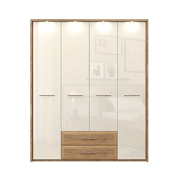 Home affaire Kleiderschrank Gala, beige hochglänzend günstig online kaufen