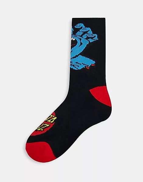 Santa Cruz – Screaming Hand – Socken in Schwarz günstig online kaufen