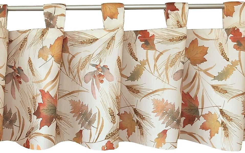 matches21 HOME & HOBBY Scheibengardine Scheiben-Gardine Blätter Herbst bunt günstig online kaufen