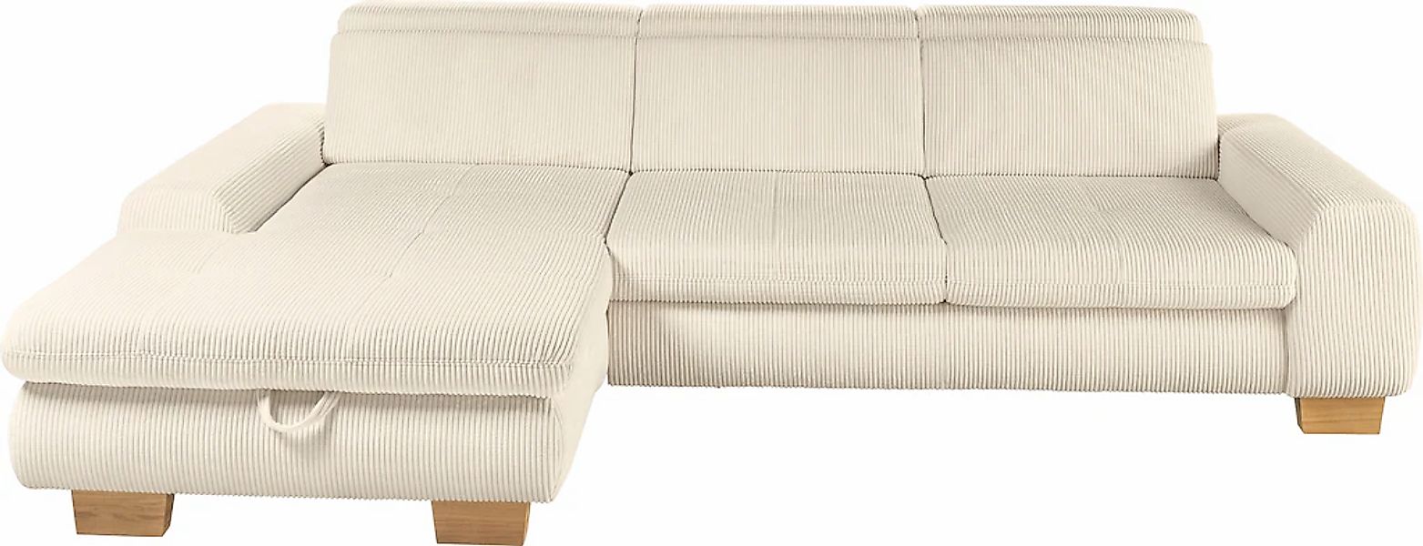 set one by Musterring Ecksofa, Kopteil verstellbar, mit Bettfunktion, in Co günstig online kaufen