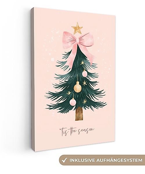 OneMillionCanvasses® Leinwandbild Weihnachtszeit - Weihnachtsbaum - günstig online kaufen