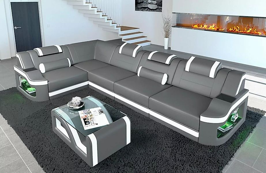 Sofa Dreams Ecksofa Ledersofa Padua L Form Ledercouch Leder Sofa, Couch, mi günstig online kaufen