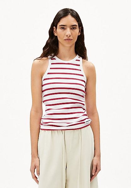 Armedangels Shirttop KANITAA STRIPES Ripp-Top aus Bio-Baumwoll Mix (Fitted) günstig online kaufen