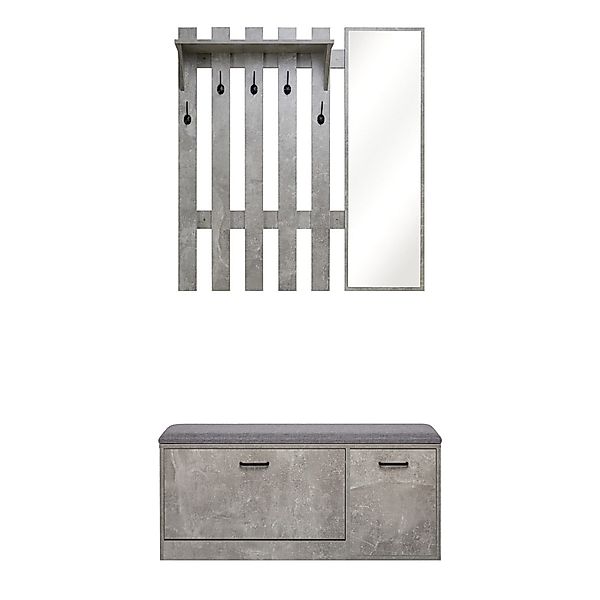 Mondeer Garderoben-Set (2-St), Garderobe mit Schuhbank günstig online kaufen