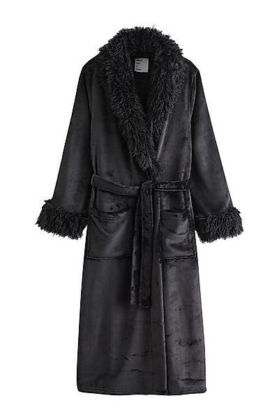 Next Damenbademantel Morgenmantel mit Kunstfell, Polyester (recycelt) günstig online kaufen