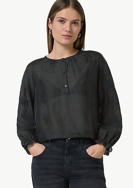 comma Langarmbluse Bluse Leicht transparente Raglan-Bluse mit Ärmel-Detail günstig online kaufen