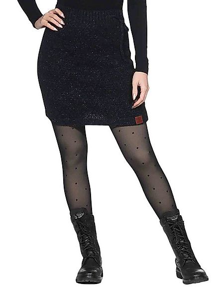 KUNST UND MAGIE Strickrock Klassischer Boho Strickrock Rock Winter Wolle günstig online kaufen