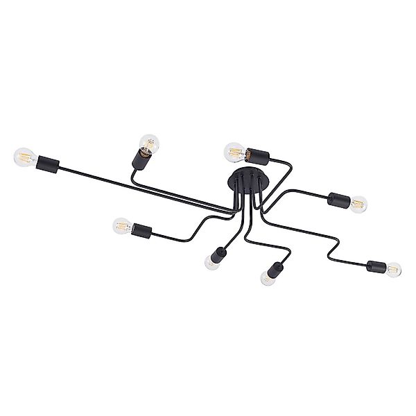 Lindby Deckenlampe Elimar 9627760 Retro Vintage Antik in Schwarz aus Metall günstig online kaufen