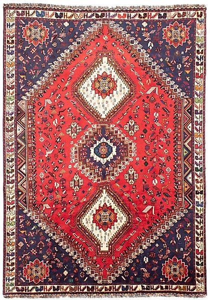 morgenland Wollteppich »Shiraz Medaillon Rosso 300 x 208 cm«, rechteckig günstig online kaufen